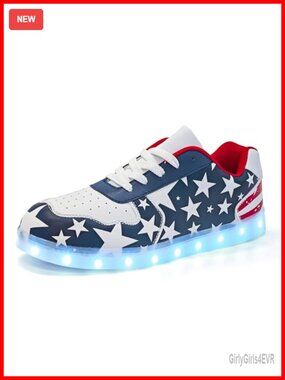 Wooowyet LED Light Up High Top Sneakers for Men and Women - USB Rechargeable,